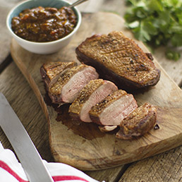 Indian Duck Breast with Tamarind Jam