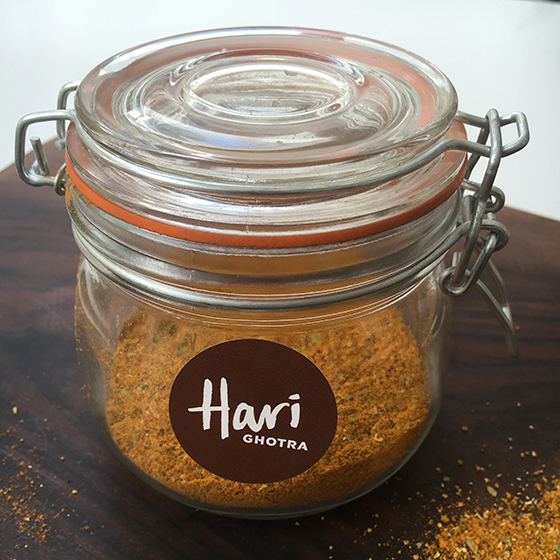 Curry powder in an airtight jar
