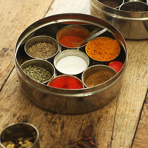 Indian Spice Box (Masala Dabba) - Spice Up The Curry