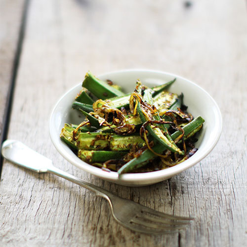 tangy fried okra blog