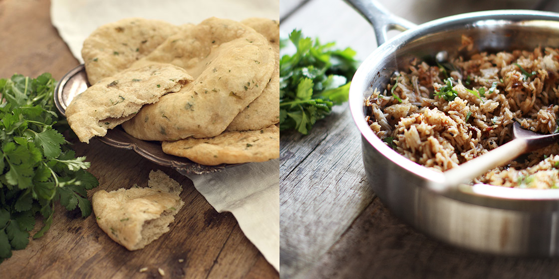 patoora and tamarind rice