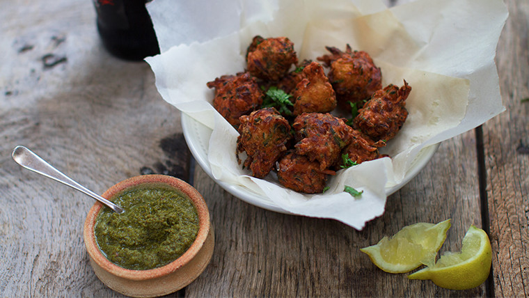Courgette and Onion Pakora
