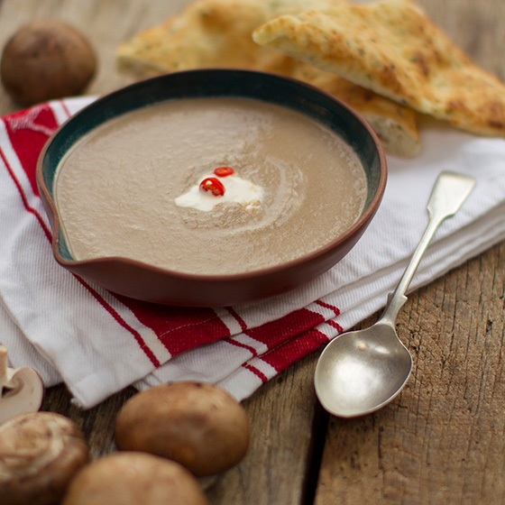 Garlic and Mushroom Shorba 