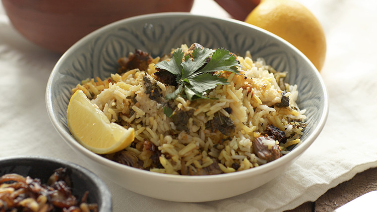 Kucha Gosht ki Biryani 