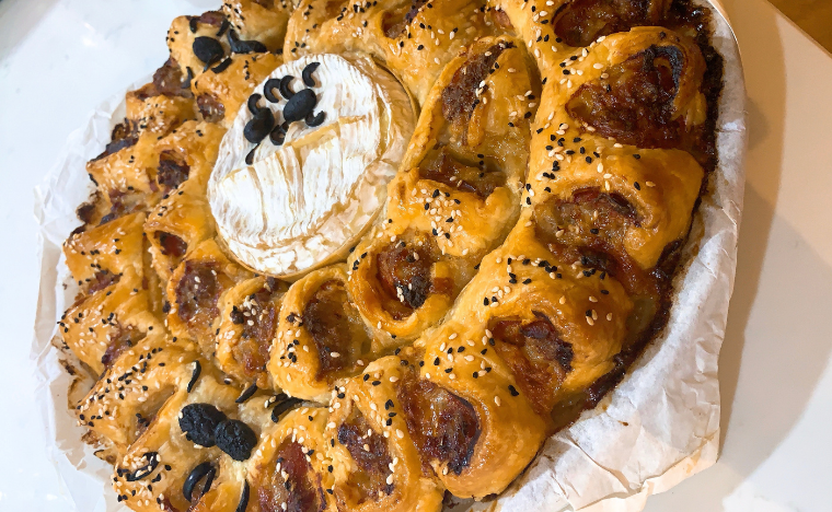 Festive Indian Sausage Roll Ring