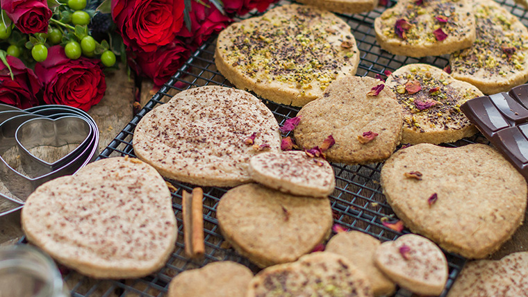 Spiced Valentine's Shortbread