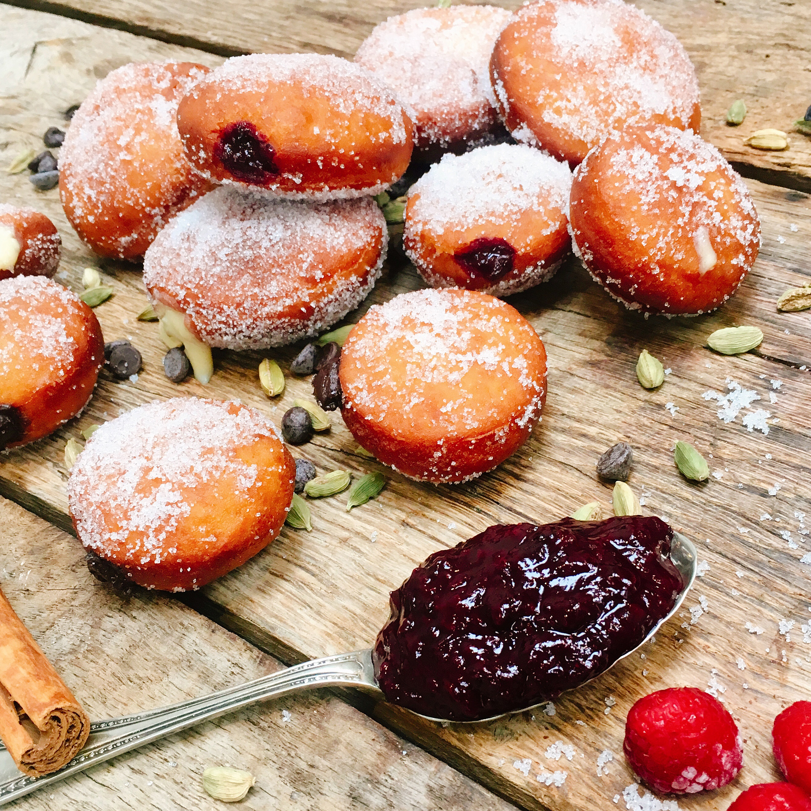 Doughnuts with Spiced Fillings