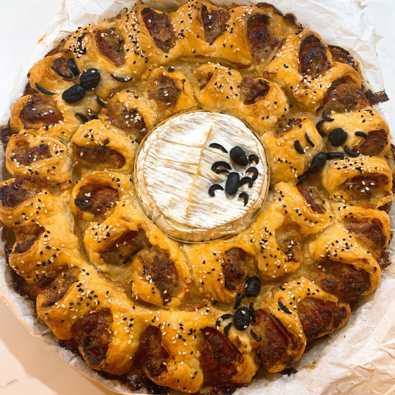 Festive Indian Sausage Roll Ring